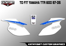FOR YAMAHA TTR 600 1997-2005 REAR FENDER & SIDE NUMBER GRAPHICS DECALS  TTR600