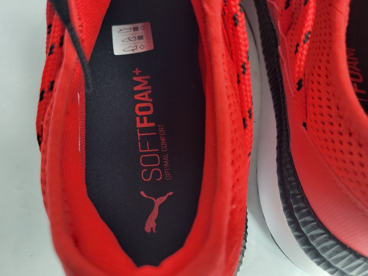 Puma Mens Pacer Web 386818-02 Red Casual Shoes Sneakers Size