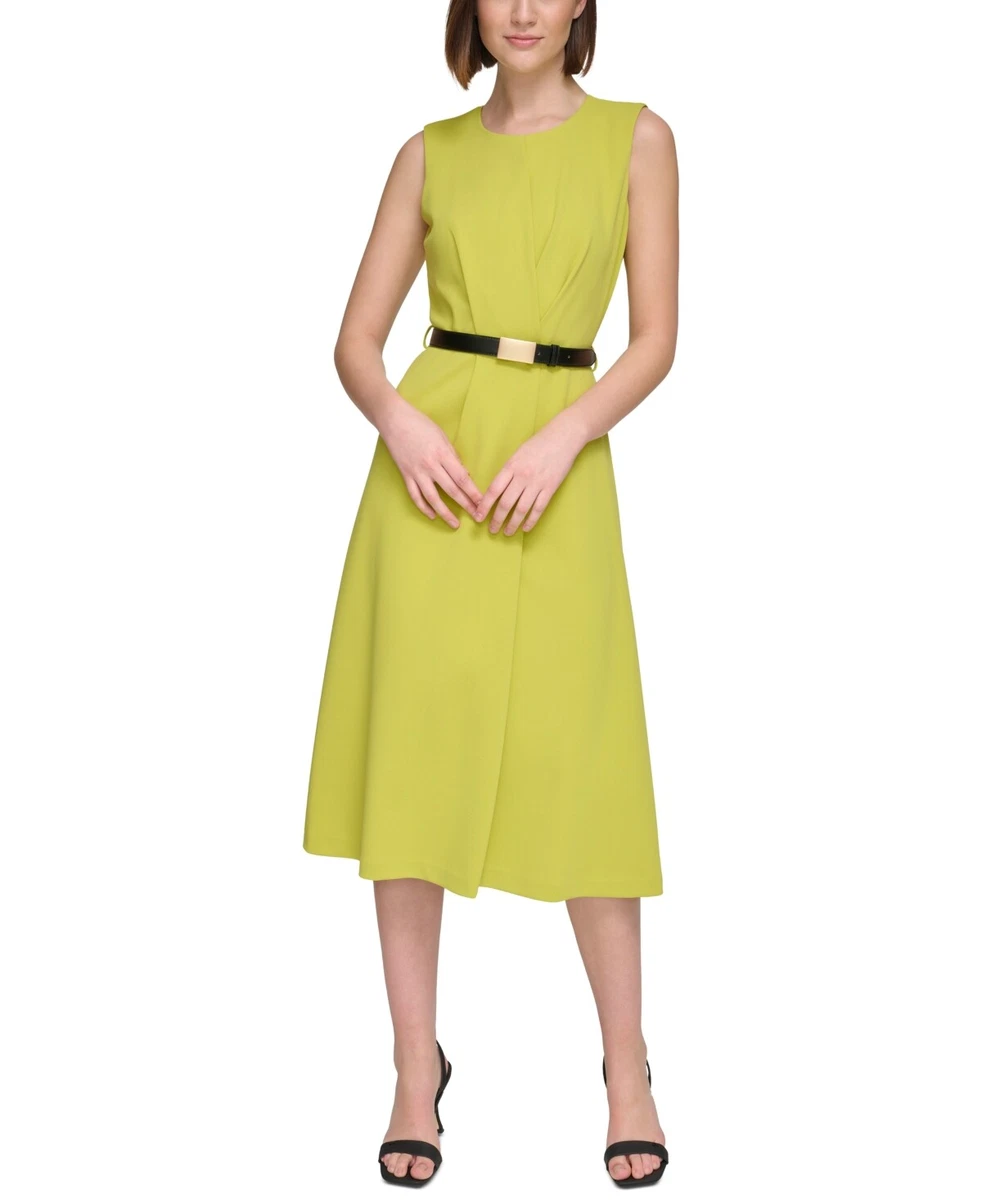 Calvin klein fit top and flare midi dress