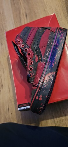 VANS X HOUSE Of TERROR Sk8-Hi, Nightmare On Elm Street Freddy Krueger, Size UK 5 - Picture 10 of 15