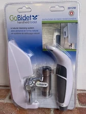 New Sealed GoBidet 2012W Easy-to-Install, Mountable Handheld Bidet, White