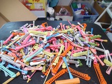 Large lot vintage salon style perm rods- elastic  clip on - all sizes