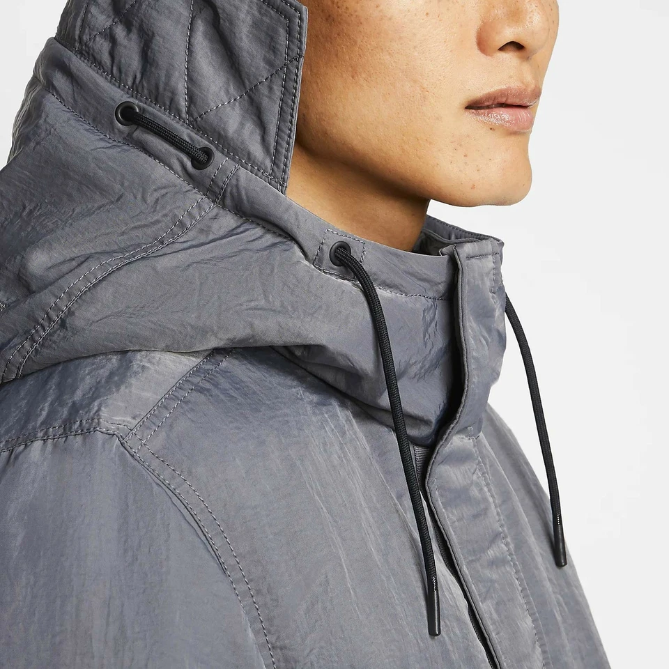 Chaqueta con Capucha Parka Relleno Plumón Ropa Deportiva Nike Para Hombre Bv4751-021 Talla Pequeña Gris Foto 3 de 4