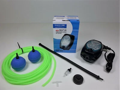 Hailea ACO6602 Sauerstoffpumpe Luftpumpe Aquarium-Belüfter Membranpumpe regelbar