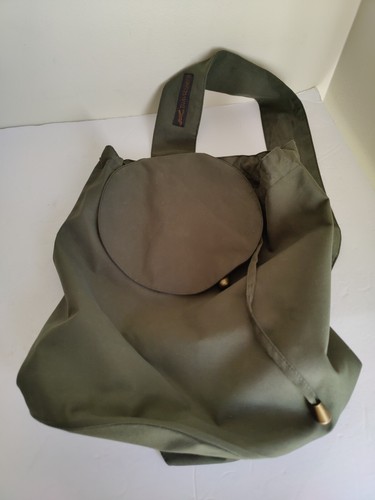 Travelsmith Carry Bag Sling Style Olive Green Drawstring Closure