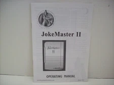 Electronic Joke Master II (424-2) By Excalibur Electronics Operating Manual