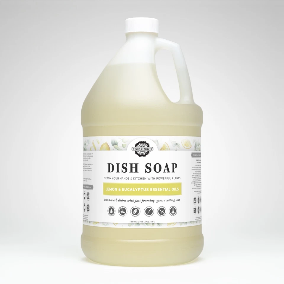 Dish Soap | Popular Scents + Unscented | PFAS-Free Food-Grade Plastic Container - Image 3 of 4