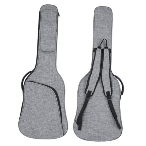39 Inch Electric Guitar Bag Soft Guitar Case, 11 MM Thick Padded Electric Grey