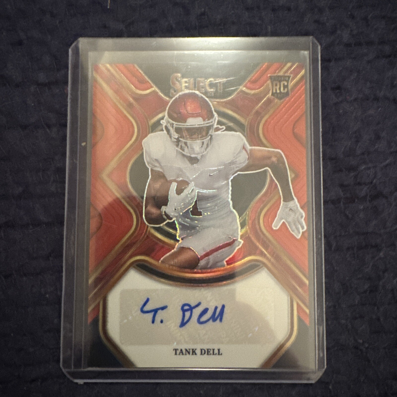 Tank Dell Panini Select Draft Picks Rookie Signatures #NDE Red