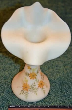 Vintage 10 1/4" Fenton Jack in the Pulpit Barb Aquino Hand Painted Vase