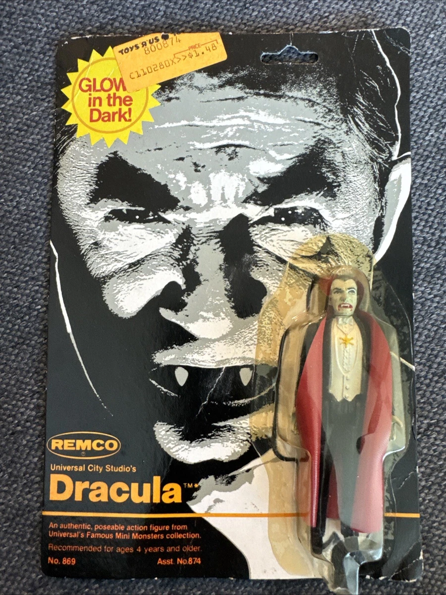 80's REMCO Dracula アクションフィギュア ドラキュラ レア 1980 Remco Universal Mini Monsters Display w 4 Original Figures