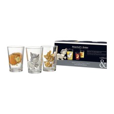Ritzenhoff and Breker Forest Animals Children's Glass 205 ml Set of 3