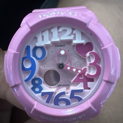 Casio Baby-g Watch Quartz Black Dial With Calendar Logo Bga