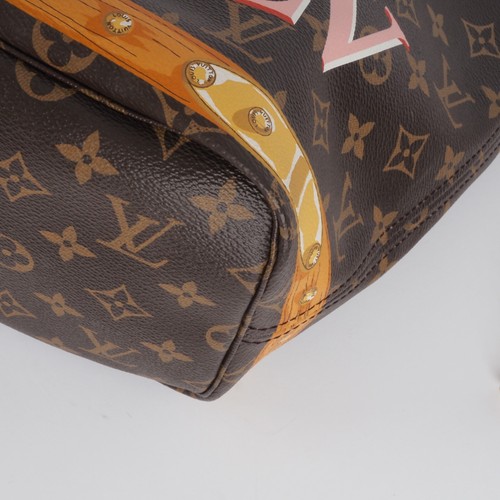 LOUIS VUITTON M41390 Neverfull MM Summer Trunk 2018 +Pochette Limited OP: 1850 € - Bild 7 von 24