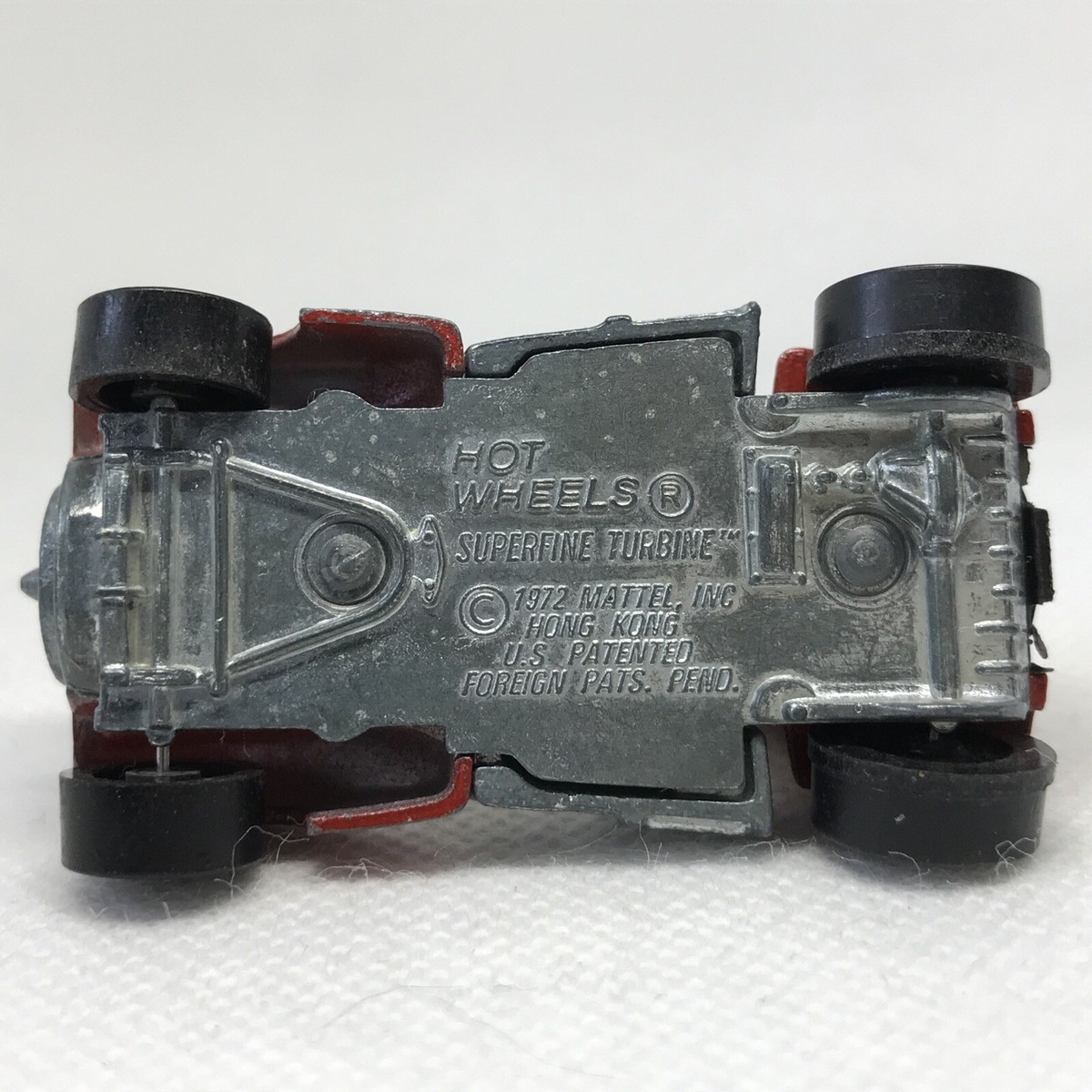 Hot Wheels Redline Superfine Turbine Car 1972 Red Made In Hong