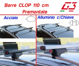 5p dal 2015 portapacchi Barre Portatutto Menabo/' Tema per SKODA FABIA 3 NJ