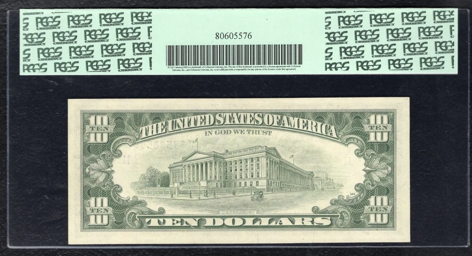 FR. 2026-K 1981-A $10 FRN FEDERAL RESERVE NOTE DALLAS, TX PCGS GEM UNC-65PPQ - Image 2 of 2