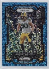 2023 Panini Prizm Rookies No Huddle Blue Prizm 77/95 Lukas Van Ness #336 0i8b