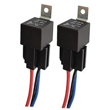 2pcs JD1912 Car Relay Harness 12V 40A 4 Pin SPST 12AWG Harness Sockets with
