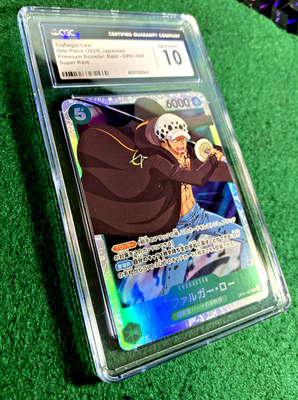 2024 One Piece OP01-047 Trafaigar Law Super Rare CGC-10 Gem Mint