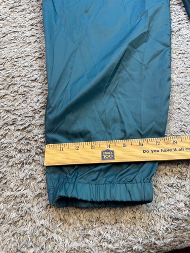 Vintage Apex Trainingshose Herren Large türkis Stretch Tapered Windbreaker Jogginghose 90er - Bild 6 von 10