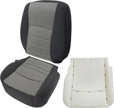 NLQR Front Driver Side Bottom and Top Back Replacement Cloth Seat Covers & Drive