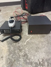 Astron RS-12A Power Supply With Motorola Radius 2 Way Base Radio Works 2 Channel