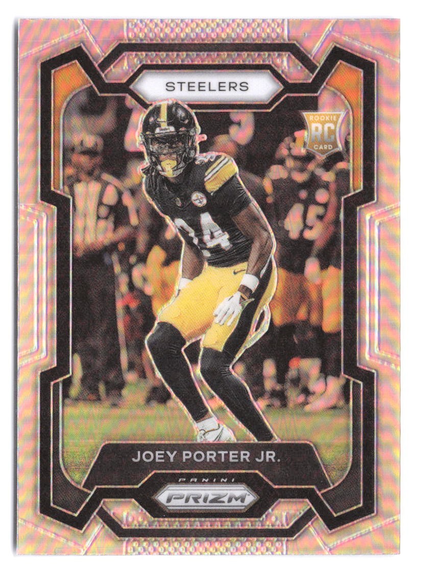 2023 Panini Prizm - Joey Porter Jr. #386 Silver Prizm Rookie RC Steelers