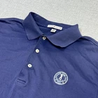 Peter Millar Chicago Golf Club Polo Shirt Mens Medium Blue Short Sleeve Cotton