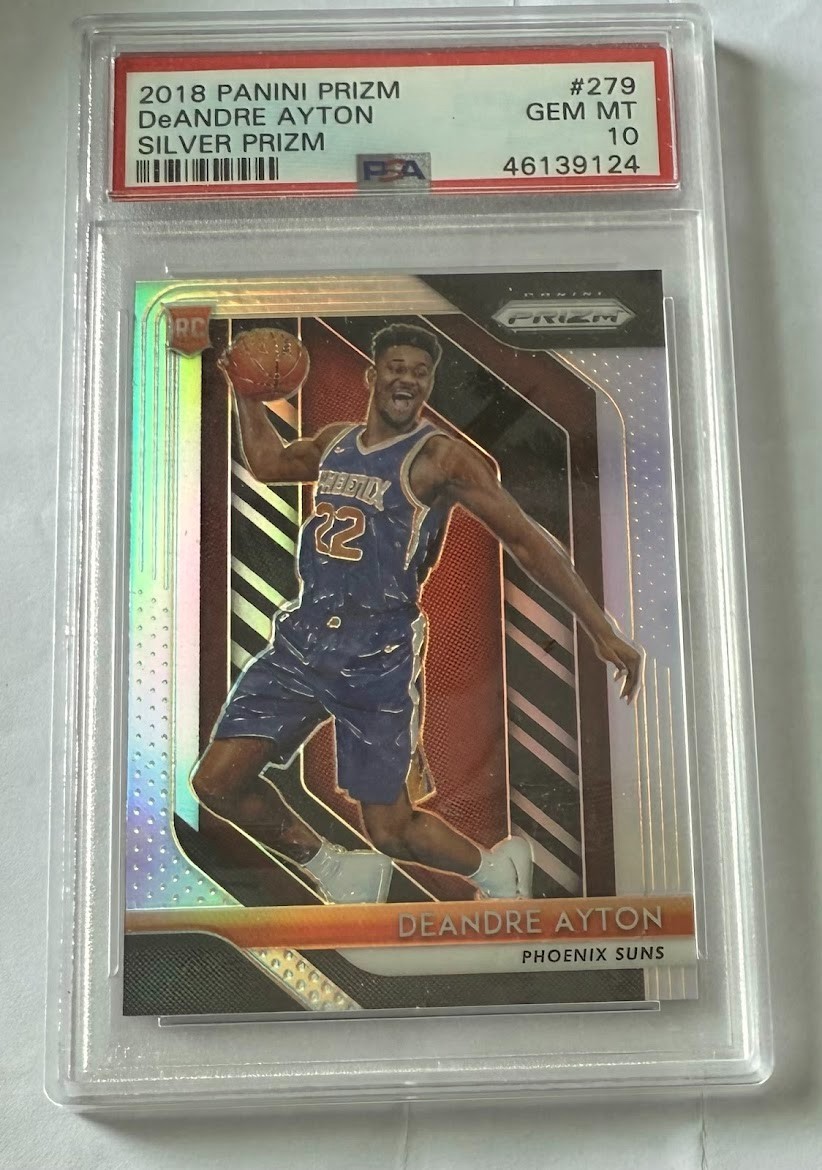 2018-19 Panini Prizm Silver Prizm DeAndre Ayton #279 PSA 10 GEM MT Rookie RC