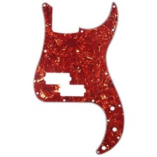 13 Hole P Bass Pickguard for Fender Bass, Vintage Tortoise