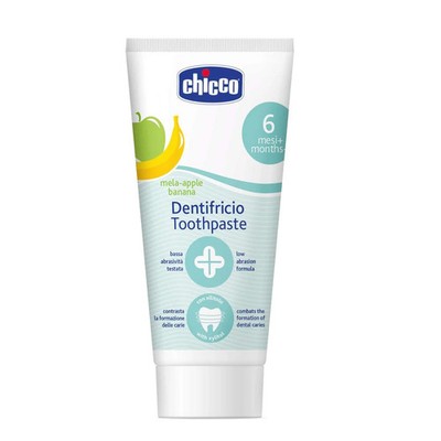 Chicco - Kinderzahnpasta Geschmack Apfel und Banane, 50 ml