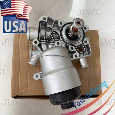 US STOCK New Oil Filter Housing W/ Thermostate For Audi A6 A7 3.0 059115389P