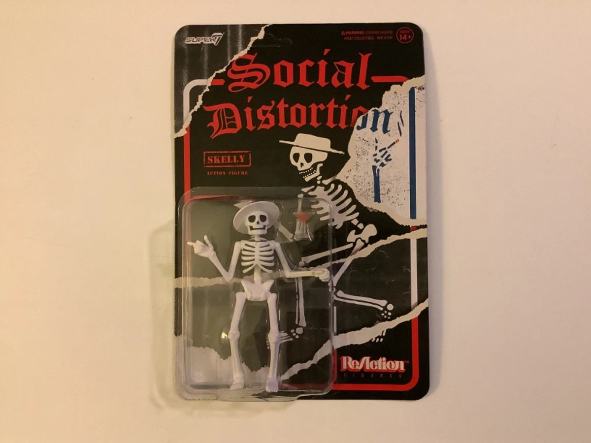 SOCIAL DISTORTION SKELLY ReAction 3.75” Action Figure PUNK ROCK 