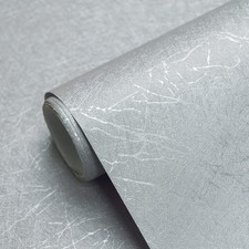 Gray Peel and Stick Wallpaper - Self Adhesive Waterproof Contact Paper for Ca...