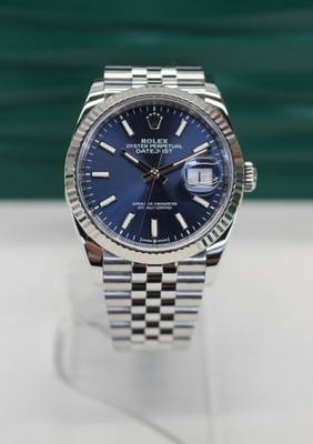  2025 ROLEX DATEJUST Automatic Watch REF 126234 36mm BLUE DIAL Full Set  
