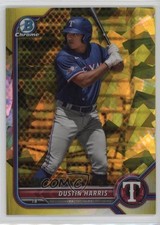 2022 Bowman Chrome Draft Sapphire Edition Yellow /99 Dustin Harris #BDC-41 15wb