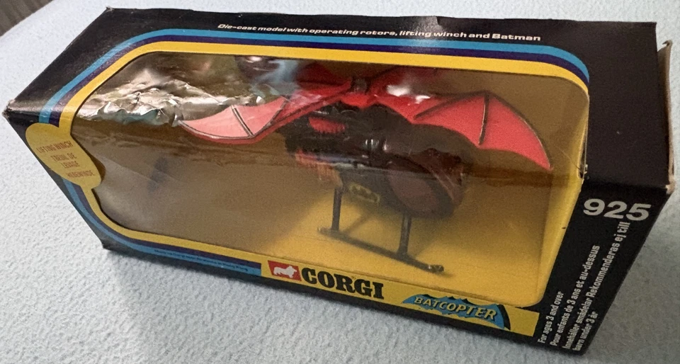 Corgi Toys 925 Batman Batcoptor OVP  neuwertig - Bild 2 von 4