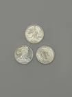 Lot of 3 Walking Liberty Eagle Round 1/10 oz .999 fine Silver