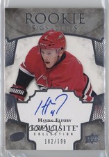 2017 Upper Deck Ice Exquisite Rookie Signatures 182/199 Haydn Fleury Auto 10r6