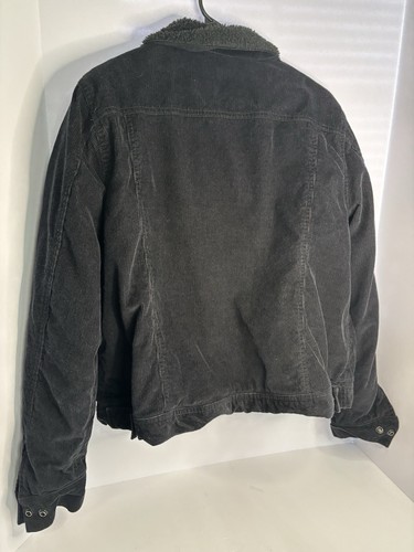 Harley Davidson Damen Sherpa gefütterte Cord Motorrad Reitjacke | XL - Bild 2 von 3