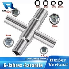 Quadratischer Schl&uuml;ssel 4-Wege-Multifunktionsschl&uuml;ssel  f&uuml;r Wasserz&auml;hler Ventil