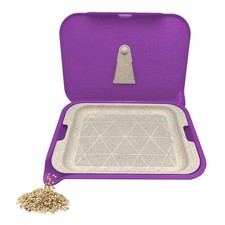 Tray Kit With Spout For Easy Filling Smooth Rounded Edges - Small (Purple)