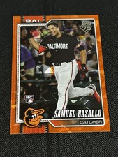 MLB Samuel Basallo 2026 Topps Series 1 #104 Rookie Orange Diamanté Foil /25 RC