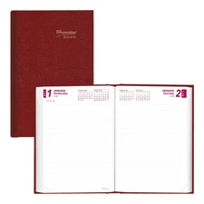 Brownline® 2025 Traditional Daily/Monthly Planner, Untimed Journal, 12 Mont