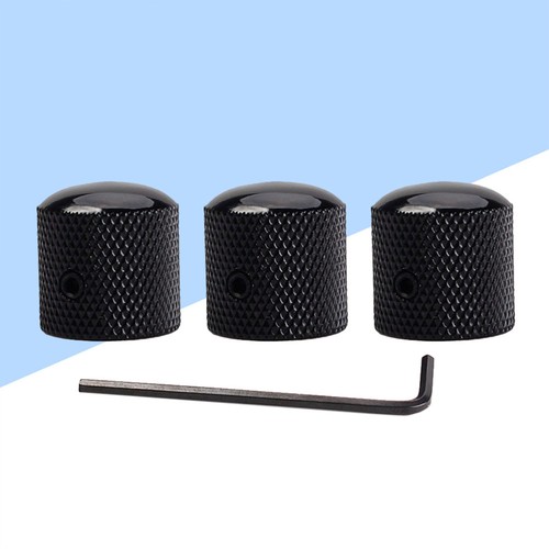 3pcs Electric Bass Guitar Volume Tone Control Knobs with Hole Dome Knobs with - Picture 9 of 12