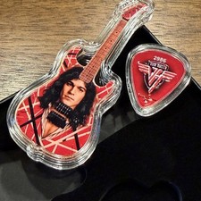 VAN HALEN - 54.6 Grams Copper Guitar & Pick - .999 Copper LIMITED - Numbered