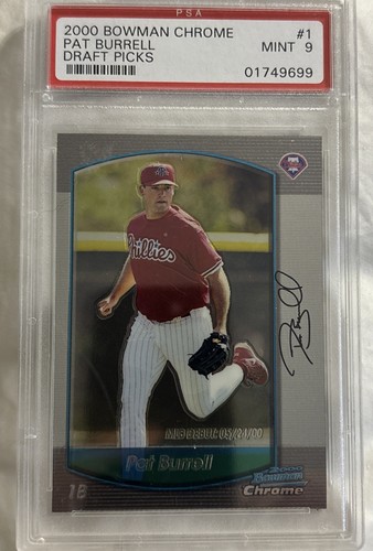 2000 Bowman Chrome Draft Picks Pat Burrell #1 card