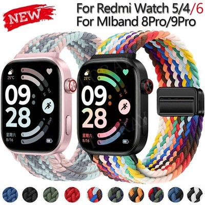 Für Redmi Watch 6 5 4 | Xiaomi Smart Band 9/8 Pro Braided Nylon Magnet Armband