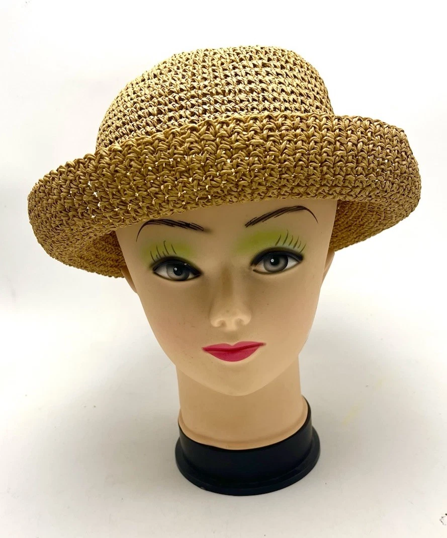 Toucan Paper Straw Hat Gold Feather Brown Leather Band Beads Bendable Brim Toucan Hats for Women on Sale up to 90% Off: Poshmark main image 3
